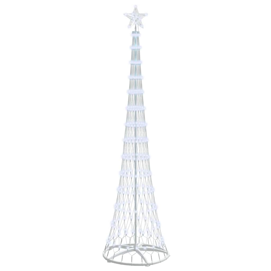 LED Christmas Tree with Stand Cool White 70 x 70 x 250 cm Metal
